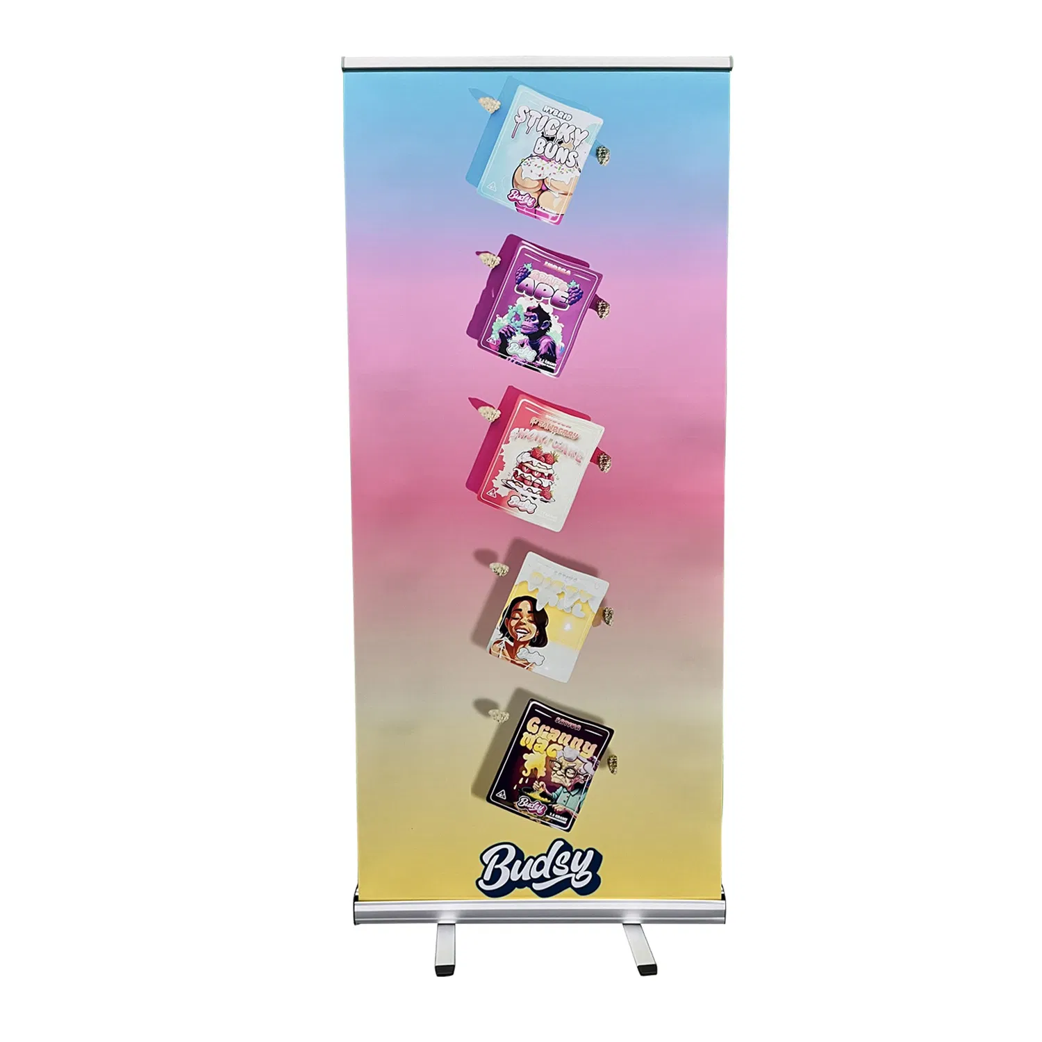 85*200cm All-Aluminum Clip-on Hanging Strip Double-Wrapped Counterweight High-End British Roll-up Banner Stand