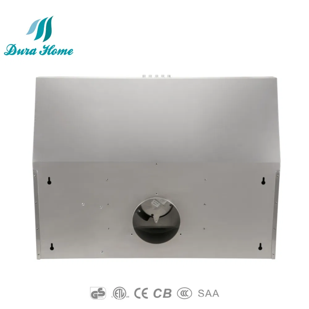 Sleek Black Kitchen Range Hood, 55dB Noise Level, 900 Cfm Power