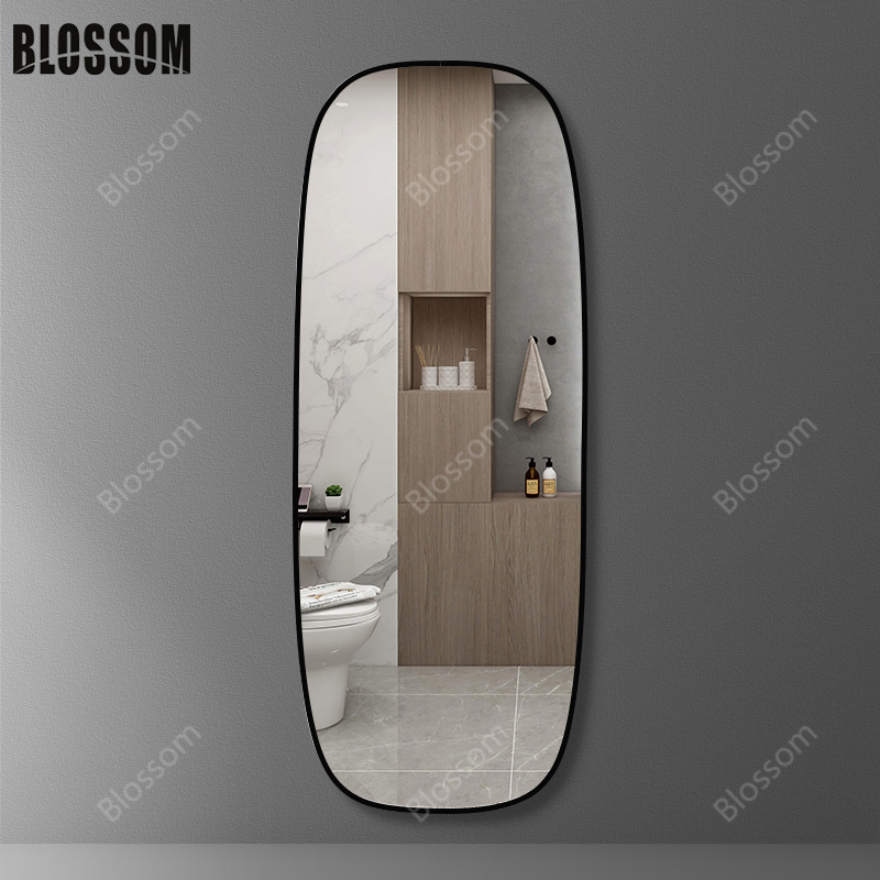 Light Luxury Style LED Light with Outer Ring Energy-Saving Wall-Mounted Smart Mirror