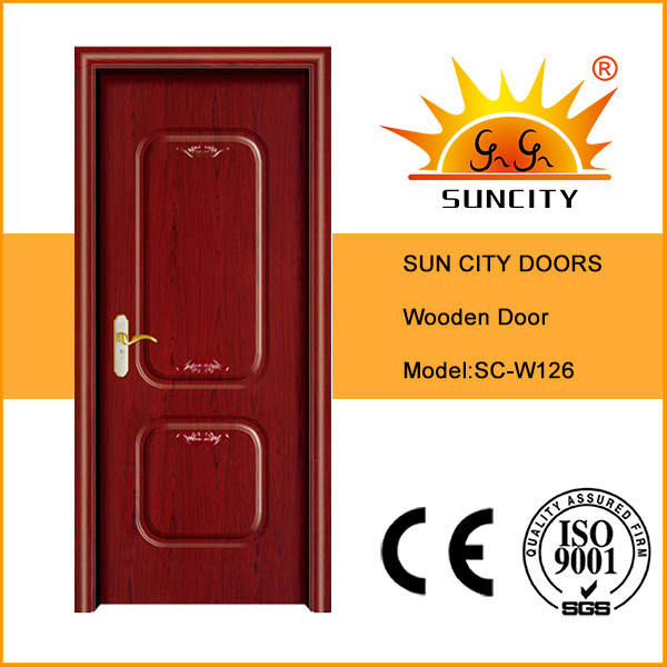 Modern Soundproof WPC Solid Wood Composite Interior Door Paint-Free Design for Bedroom Living Room Home Villa Bathroom