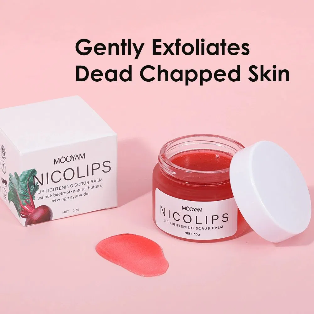 Lip Scrub Moisturizing Dark Lips Natural Lightening Brighten Pink Lip Scrub