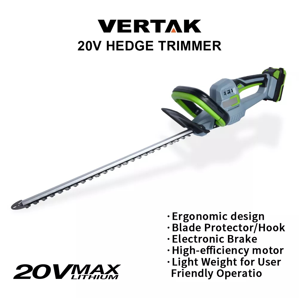 Lightweight Cordless Hedge Trimmer with Adjustable Cutting Length