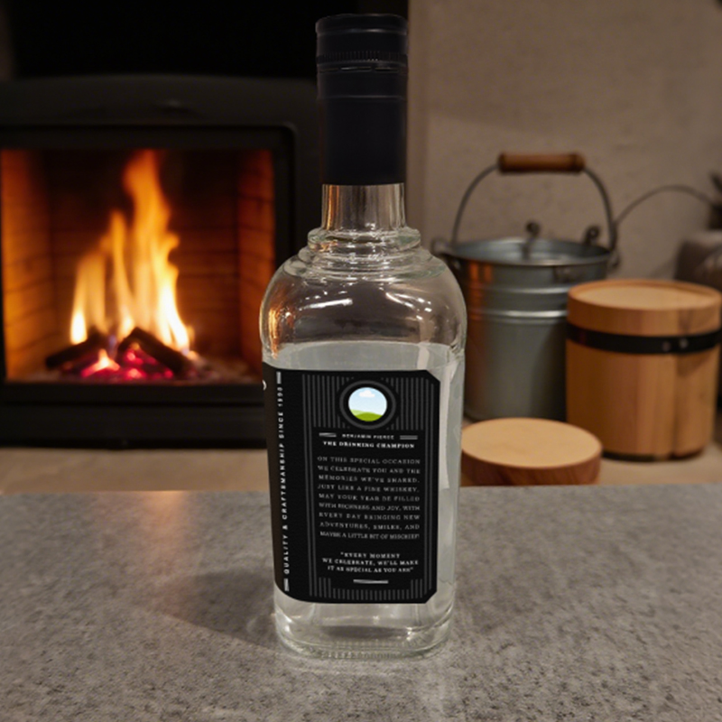 Vintage Inspired Whisky Bottle Perfect for Gifting and Display