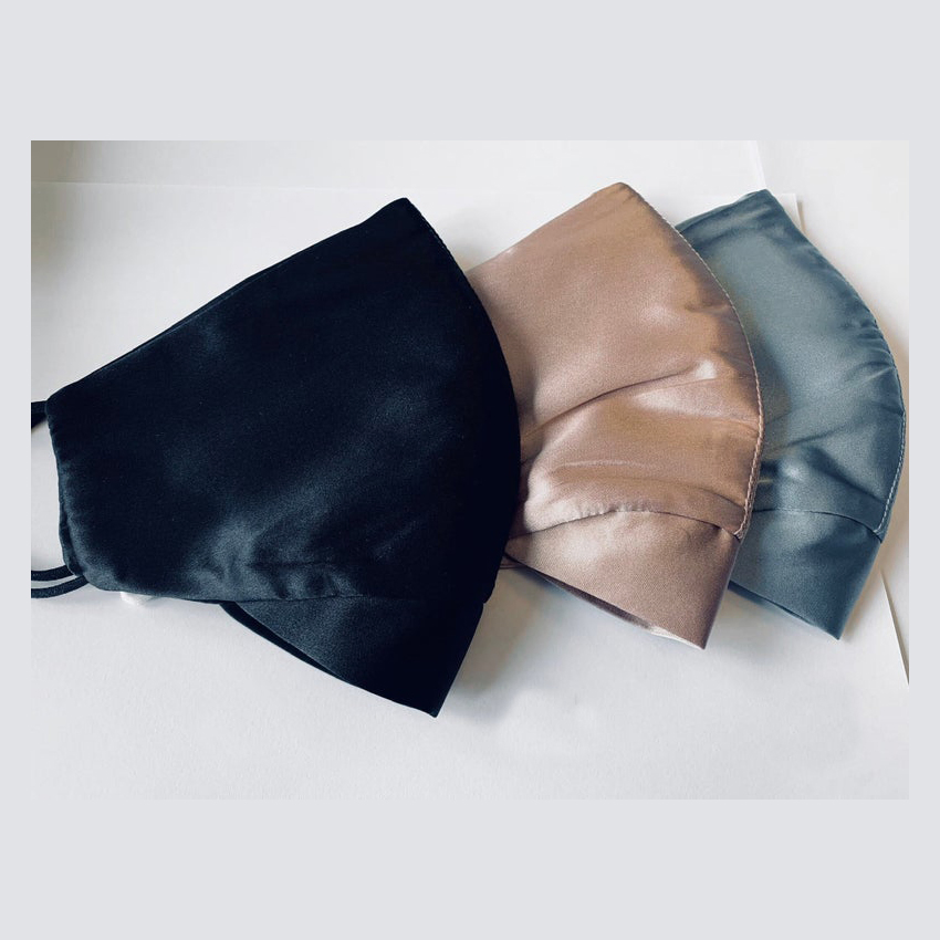 Custom Made Lady Satin Silk Facemask