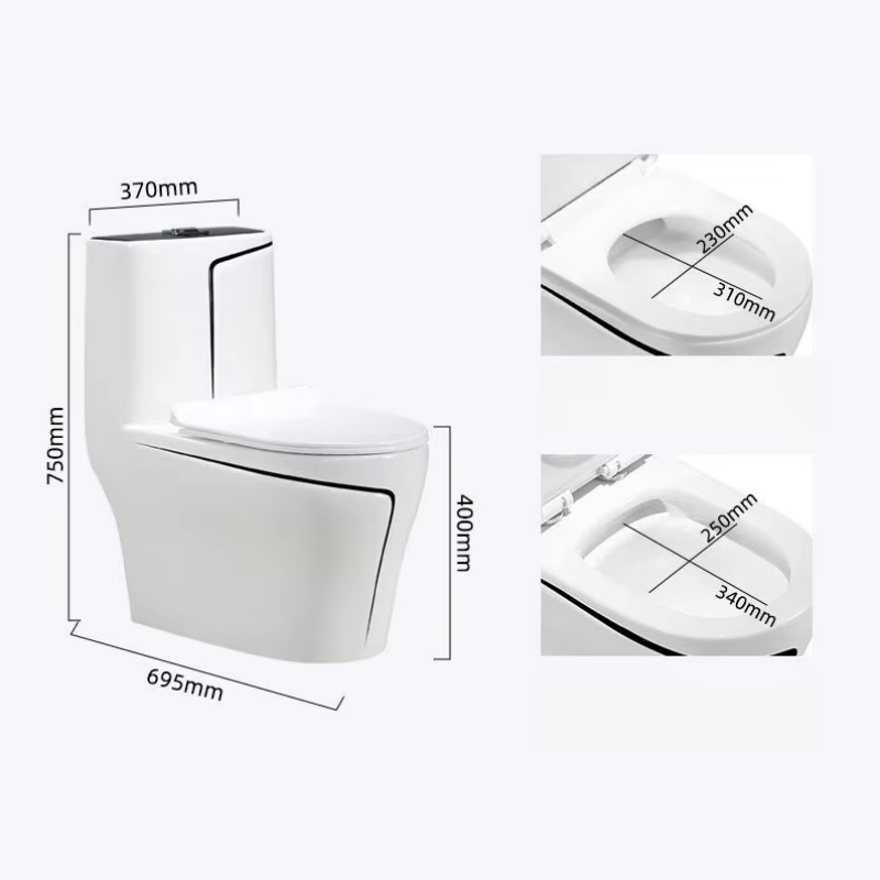 Modern Bathroom White Sanitary Ware Suite Wc One Piece Ceramic Commode Basin Toilet Bowl Toilet Set with Pedestal Sink