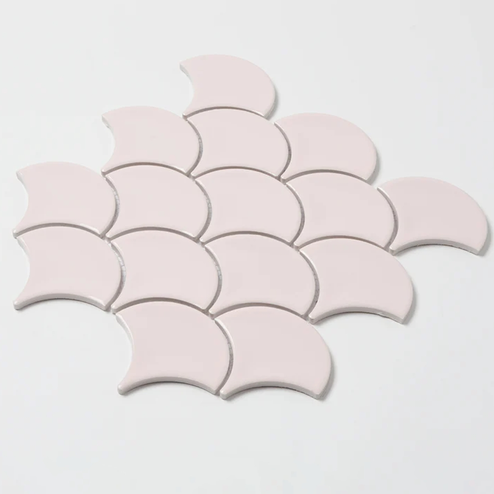 Chinese Supplier New Design Fashion Wholesale Bathroom Bedroom Decoration Fish Scale Ceramic Wall Mosaic Tile