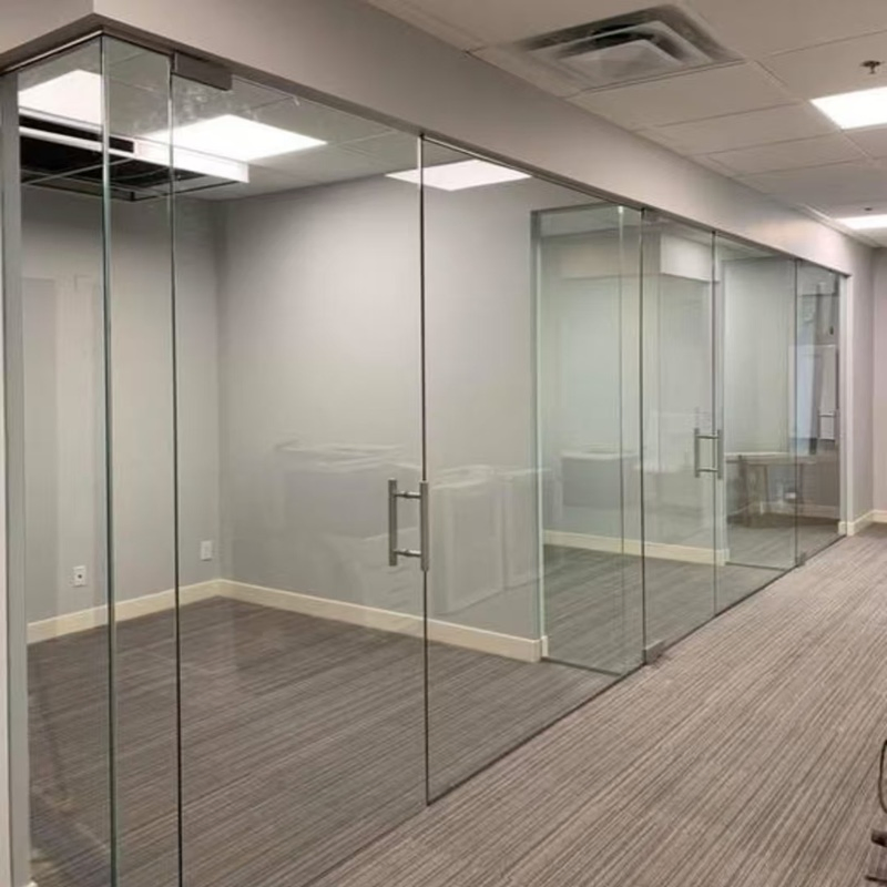 Clear Glass Partition for Office