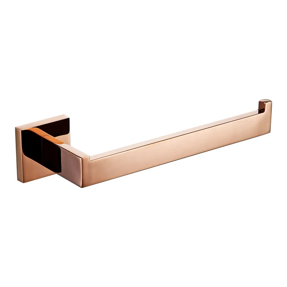 Rose Gold Stainless Steel Wall Hook Toilet Paper Holder Towel Ring Towel Bar Bathroom Accessories