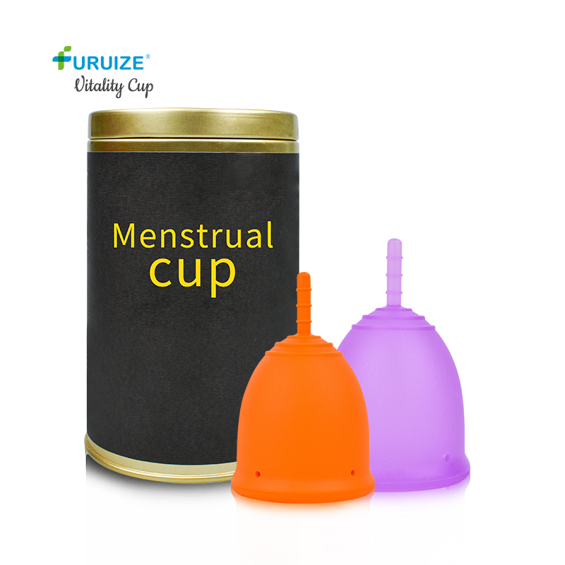 Reusable Menstrual Cup Easy Insertion - 100% Medical Grade Silicone Period Cups