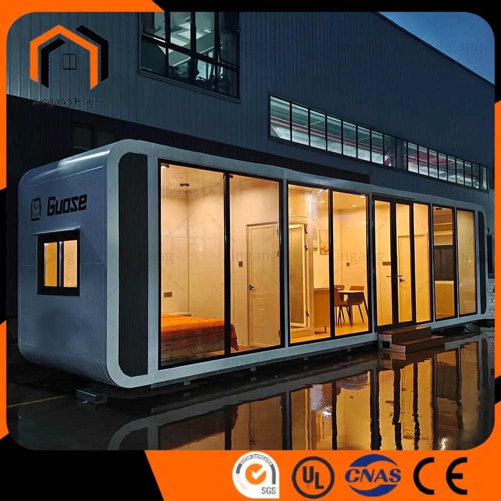 Mobile Outdoor Portable Customized Modular Apple Cabin House with Kitchen