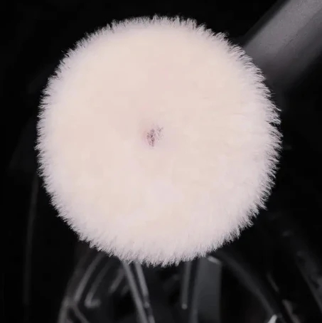 Buffing King 150mm Wine Foamed Australia Wool Heavy Cut Polishing Pads for Car Body Polishing Wholesale OEM Wool Pad