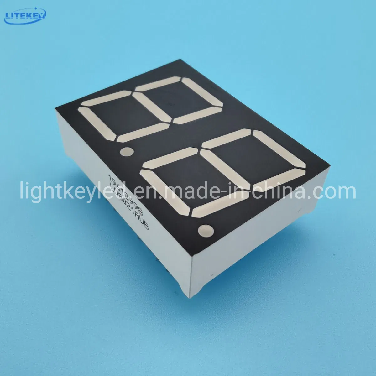RoHS Compliant 0.8 Inch Dual Digit 7 Segment LED Display with Static PCB From Expert Manufacturer