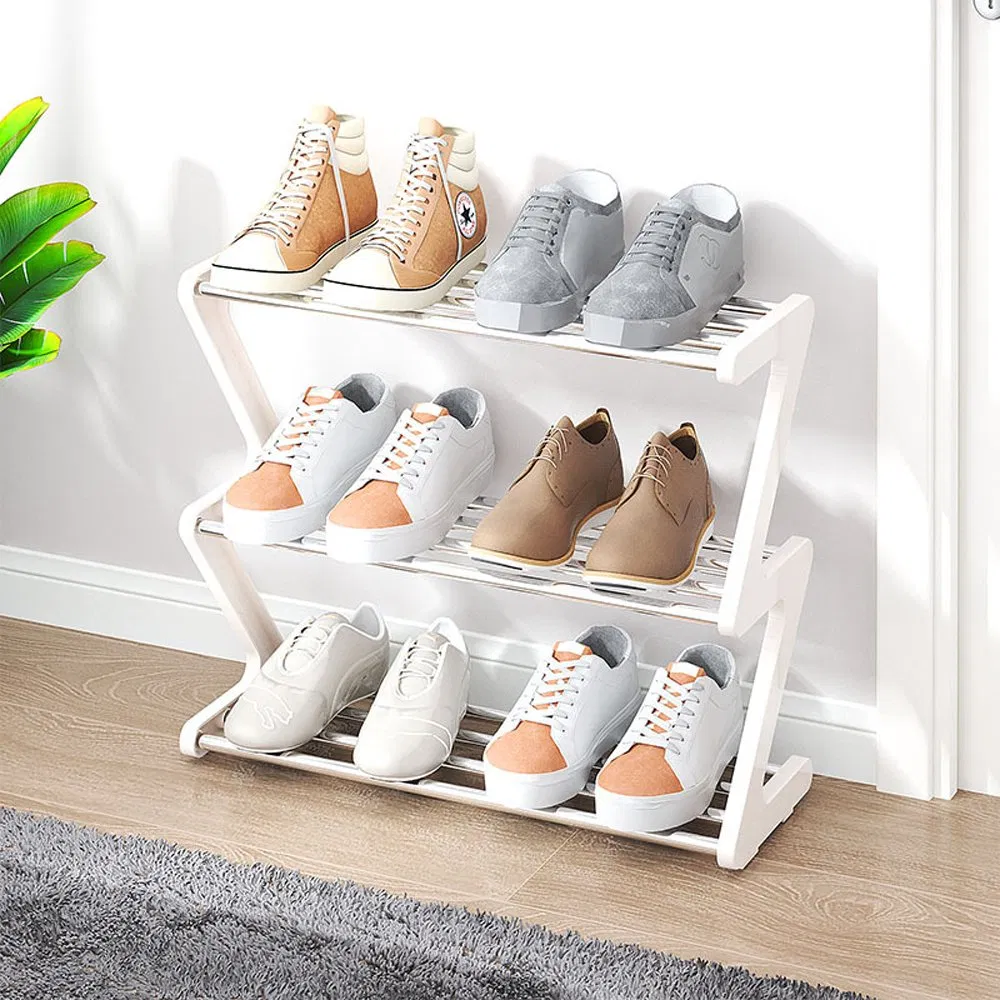 Foldable Shoe Shelf Breathable Indoor Shoe Cabinet Compact Dormitory Storage Solution