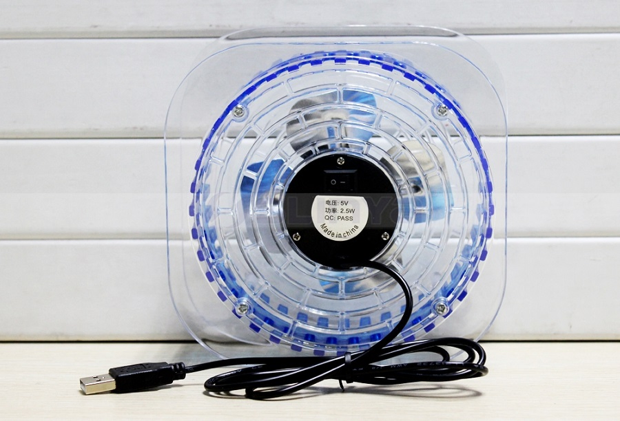 Настольный мини-вентилятор USB с подсветкой