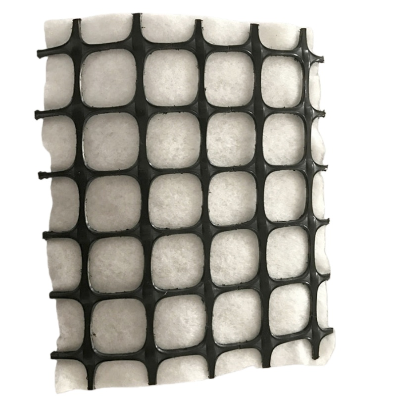 Anti-Crack Fiberglass Nonwoven Geotextile Composite Geogrid for Asphalt Pavement Reinforcement