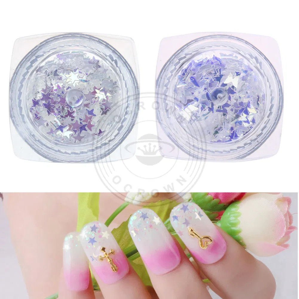 3D Nail Art Glitters Glass Chameleon Flakes Shimmer Sequins Decorations