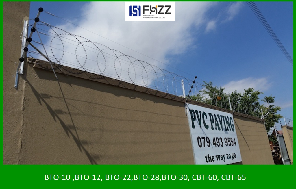 Heavy Zinc Coating Flat Warp Concertina Razor Barbed Wire