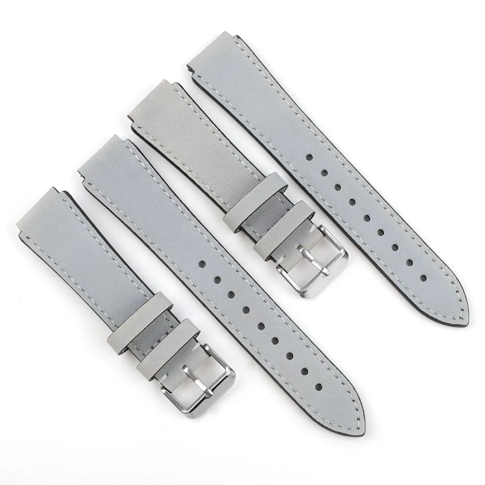 Good Quality 18mm Grey Leather Watch Straps Wrist Strap Leather Watch Bands