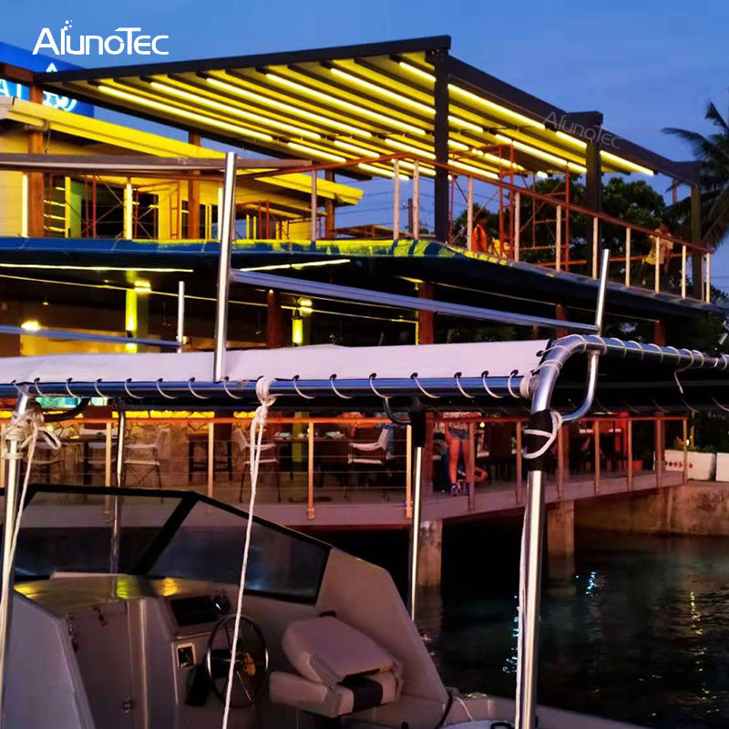 Waterproof Automatic Retractable Canopy Pergola for Living Space