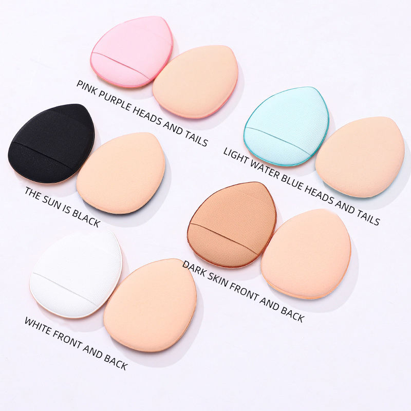 New Super Soft Latex-Free Custom Logo Finger Mini Air Cushion Puff Cosmetic Makeup Sponge Powder Puff Concealer Makeup Sponge