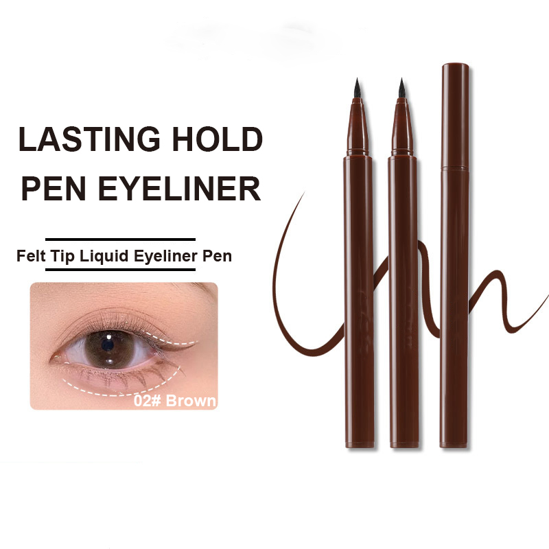 Long-Wear Liquid Eyeliner for Quick Makeup Ladies with Waterproof Formula