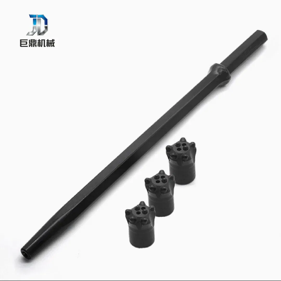 12° 42mm Tapered Drill Rod for Tunnel Excavation