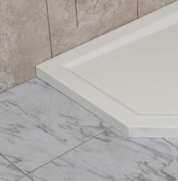 ABS Acrylic Diamond Neo-Angle Enclosure White Shower Tray/Base/Pan