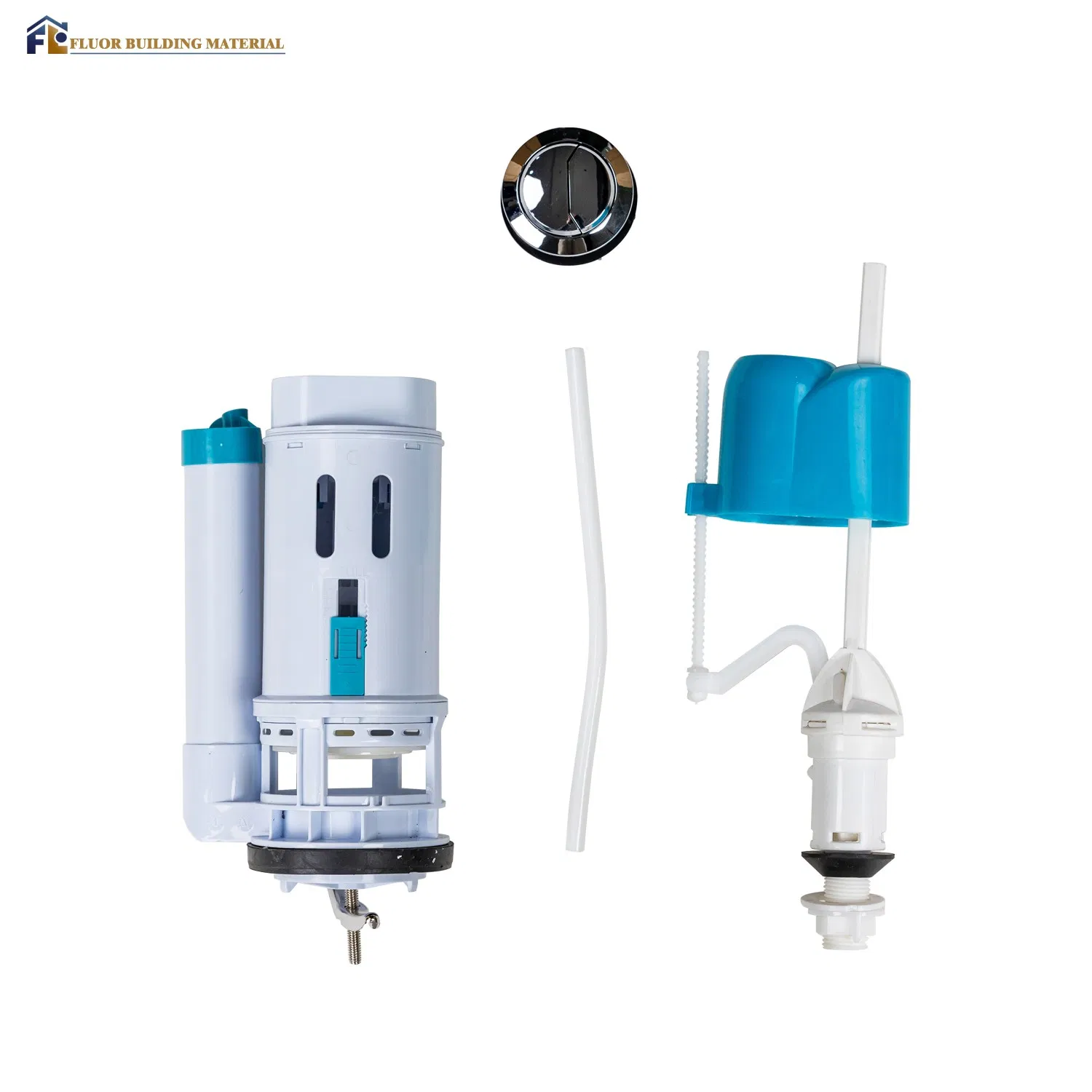 Flush One Piece Toilet Bowl Flush Mechansim Inlet and Outlet Water Valve