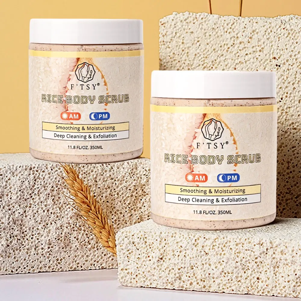 Factory Price Exloliating Deep Cleaning Bath Sugar Rice Body Scrub