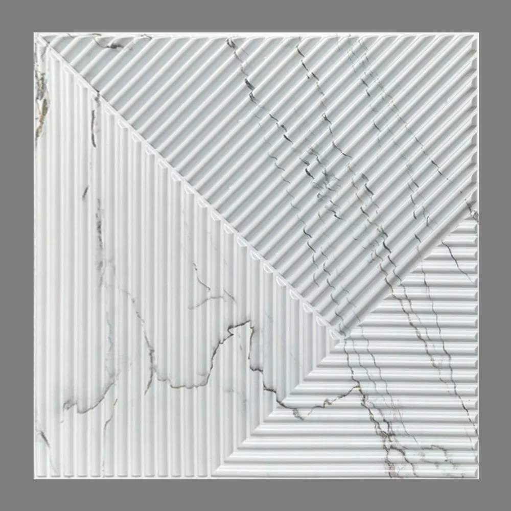 Waterproof 3D PVC Wall Panel with Easy Clean Wood Grain Finish