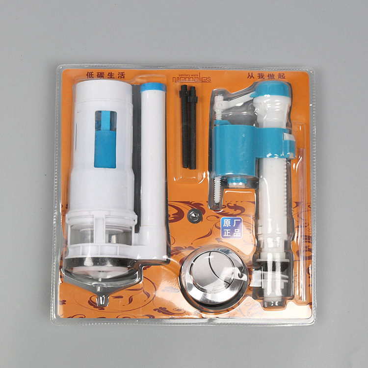 Fluor TV001 Bathroom Toilet Flush Mechanism One Piece Toilet Tank High Pressure Dual Flush Cistern Valve