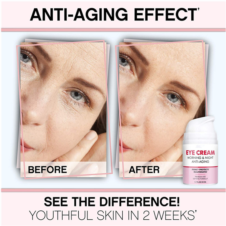 Organic Anti Wrinkle Dark Circle Removal Morning & Night Eye Cream