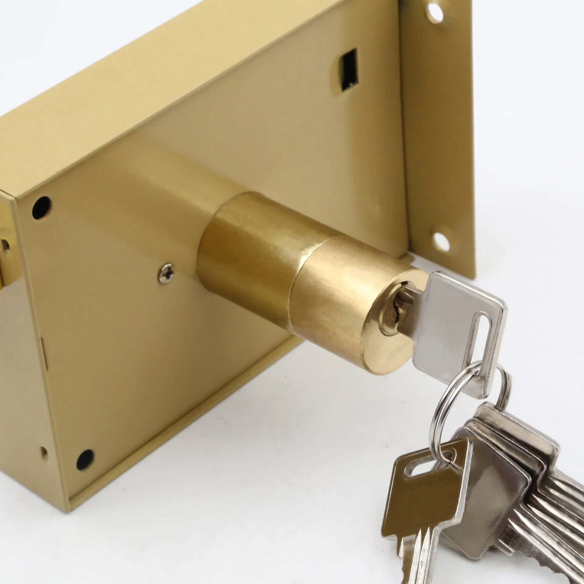 Mortise Latch Brass Cylinder Lock Body Middle East Steel Iron Door Rim Lock