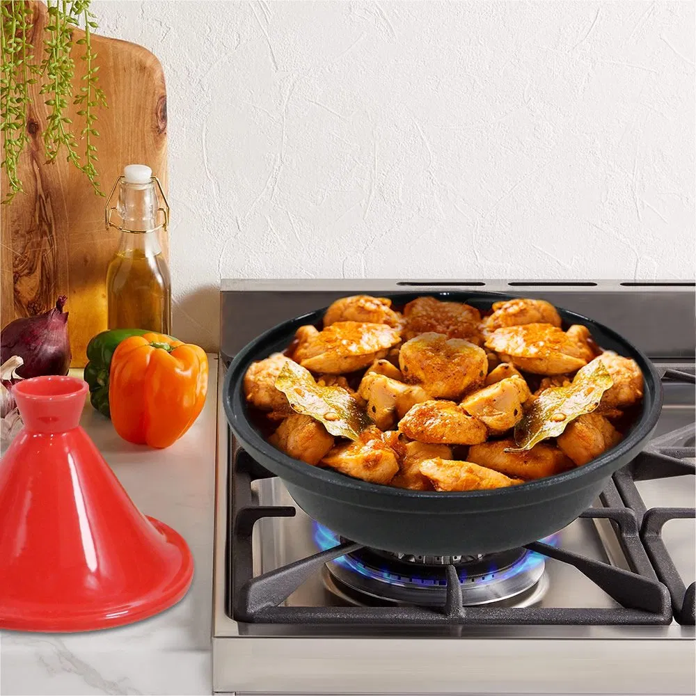 Factory Direct Enameled Cast Iron Tagine with Ceramic Lid
