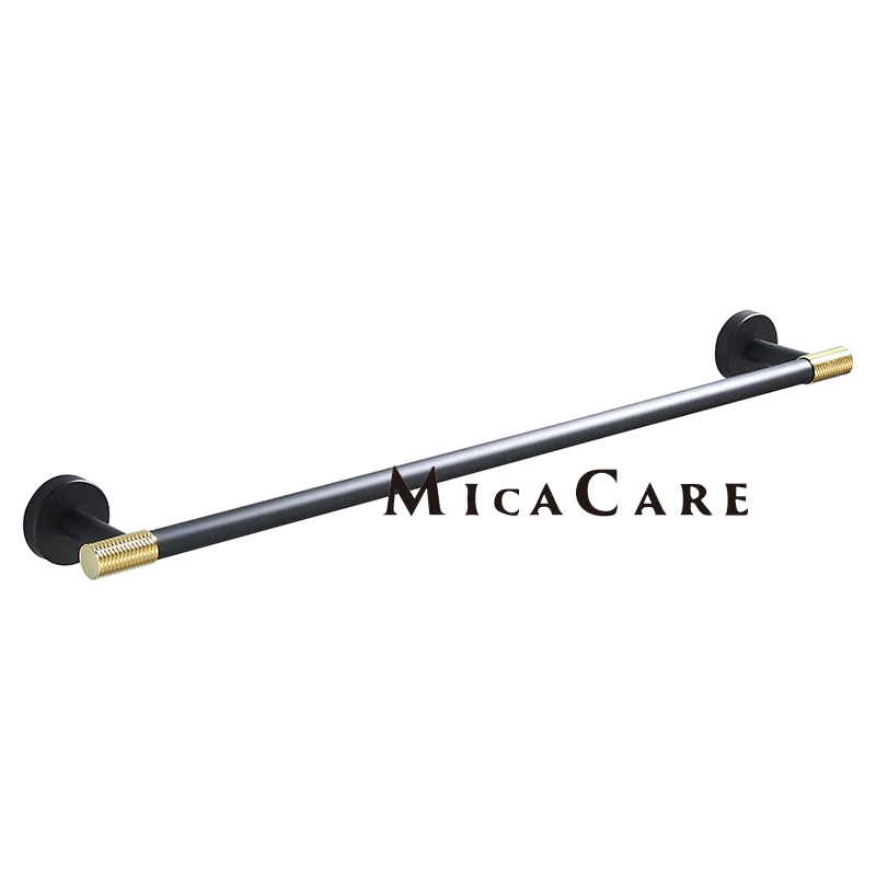 Luxurious Black and Gold Towel Ring in Durable SS304 Steel