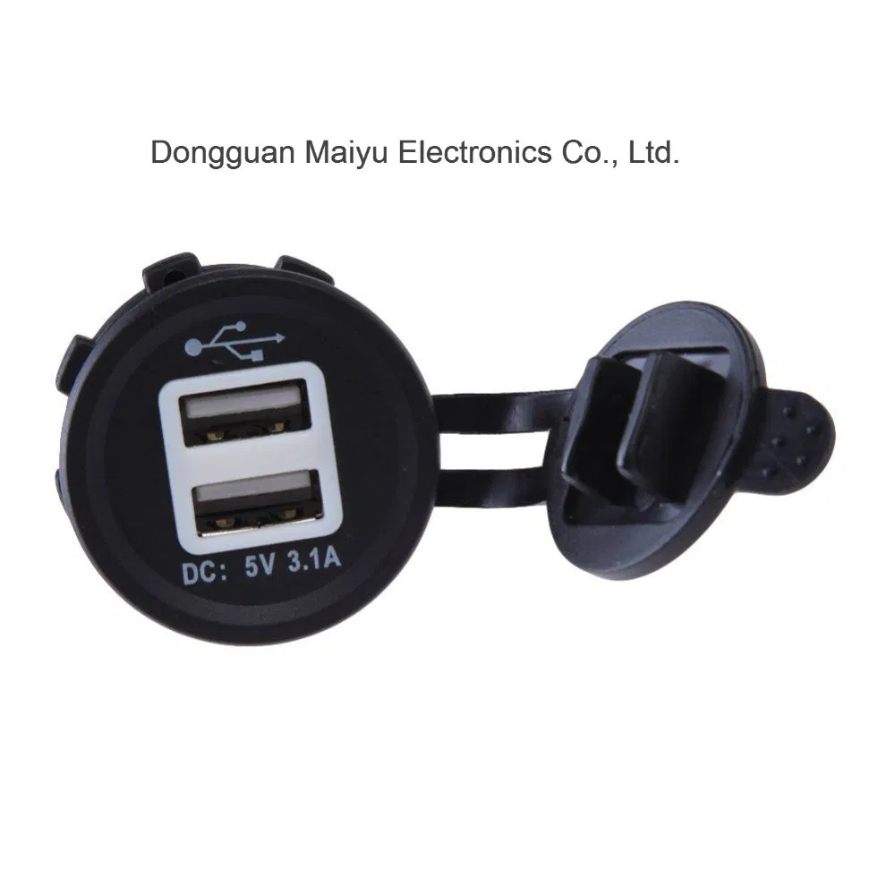 Двойной USB-адаптер 12-24В с подсветкой для мотоцикла