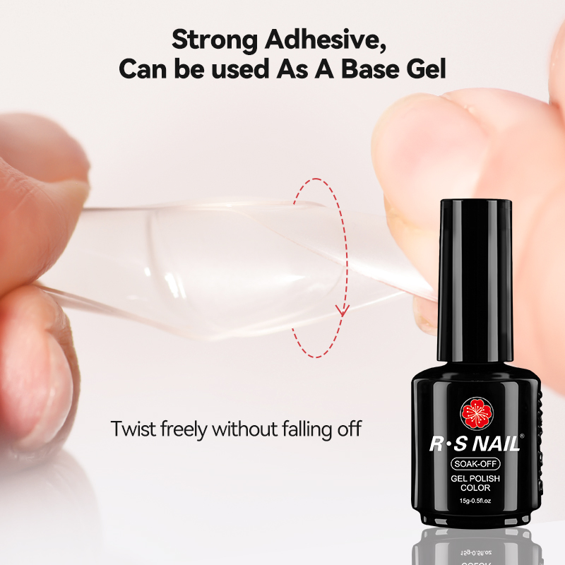 R S Nail Free Sample 15ml Extend Gel Polish Bottle Professional Nail Gel Supplier