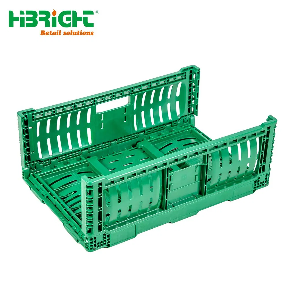 Collapsible Fruit and Vegetable Plastic Foldable Crate for Transporting
