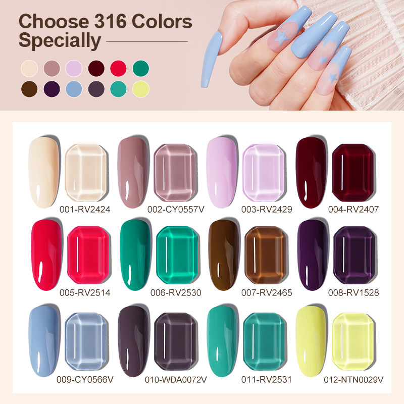 R S Nail Wholesale Long Lasting High Gloss Soak off UV Gel 15ml Hema Free Tpo Free Super Rich One Coat Color Gel Polish