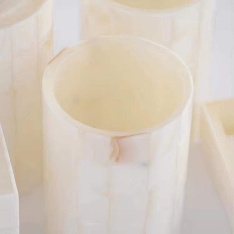 White Sanitary Ware Exquisite Shower Products Anti-Slip Resin Luxury 5PCS Bathroom Set