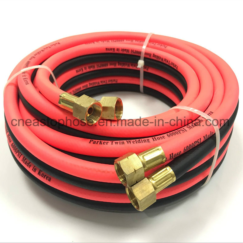 PVC Twin Welding Hose for Air, Gas, 6000psi