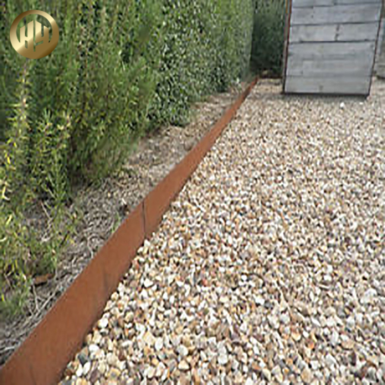 Factory Price Rusty Metal Garden Decoration Lawn Divided Border Landscape Edging