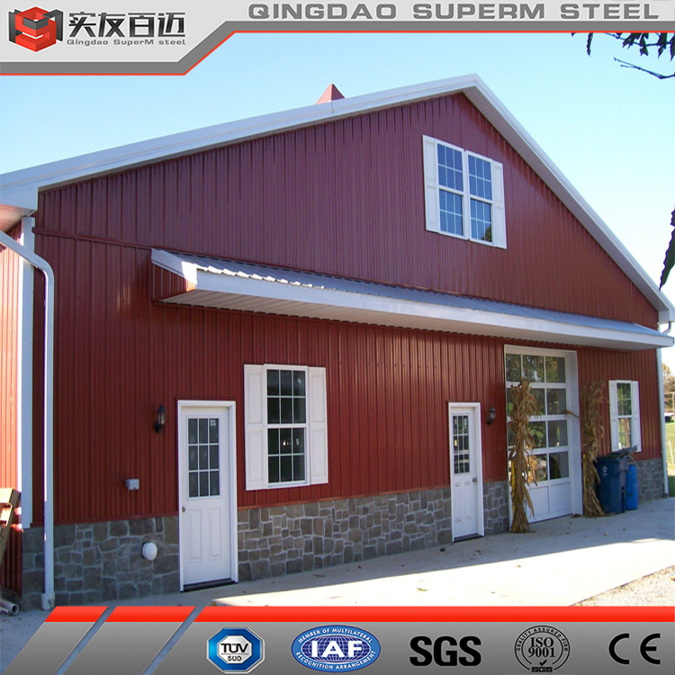Temoporary Storage Building Warehouse Garage Price Prefab Metal Frame Steel Building Kits Prefabricated Pole Structure Barn with Car Parking Shed