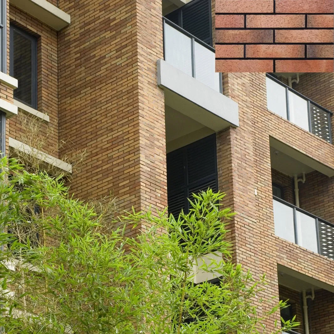 Exterior Split Black Ash Wall Clay Cladding Bricks Exterior Tiles 240X60mm Interior Wall Tile for Wall Decoration