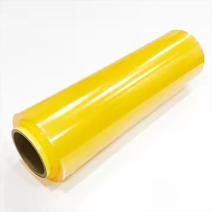 PVC Food Cling Wrap Transparent Clear Stretch Jumbo Roll Film for Packaging