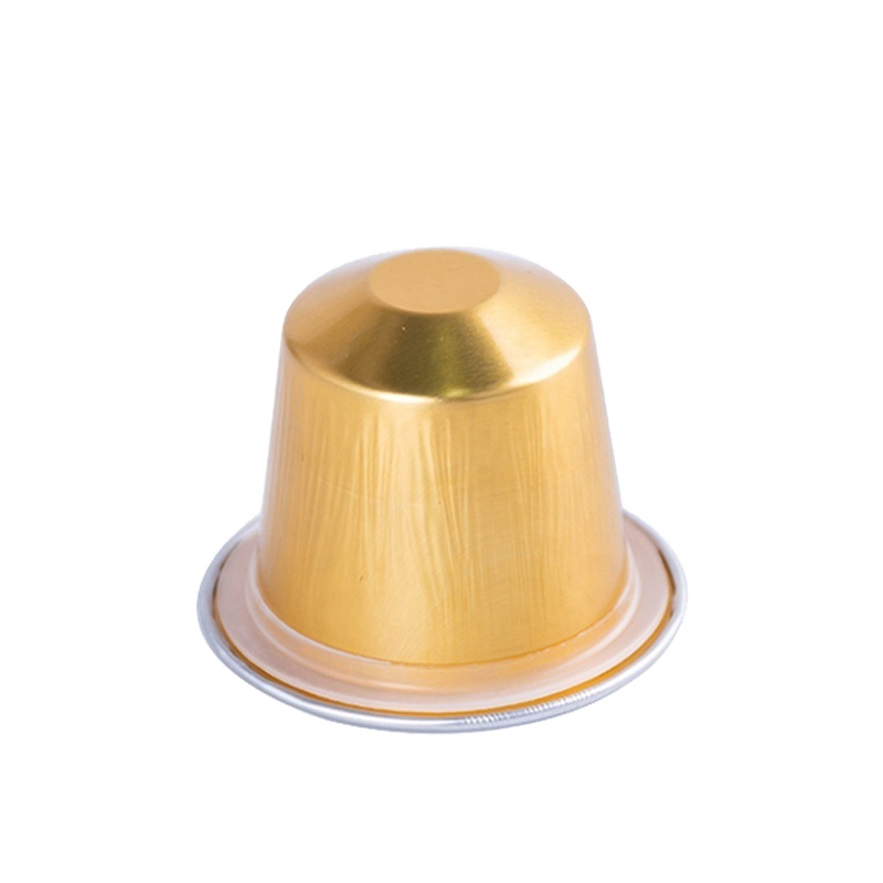 Coffee Maker Biodegradable Empty Coffee Capsules with Sticker Coffee Foil Container Nespresso Coffee Pod