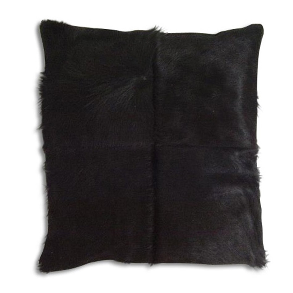Natural Cowhide Patch Leather Throw Pillows