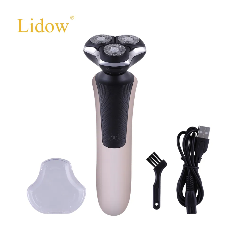 Rotary 3D Floating Rechargeable Waterproof Wet&Dry Electric Shaver for Men
