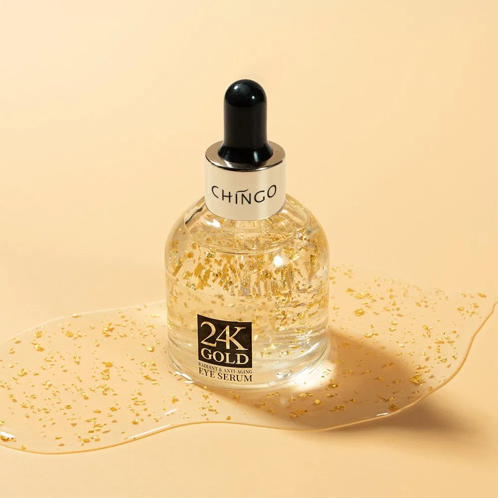 Organic Anti-Aging Wrinkle Dark Circles Under Remover Whitening 24K Gold Eye Serum