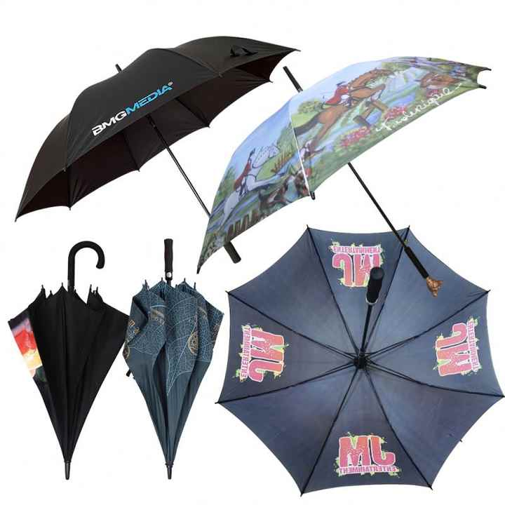 Promotional Gifts Factory Price Free Design Custom Printed Brand Golf Umbrella Big